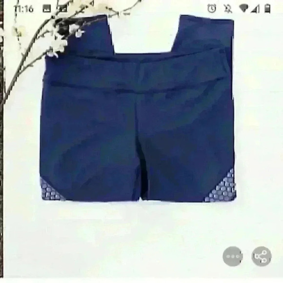Gap Fit Blue 7/8 Athletic Leggings - Picture 1 of 4